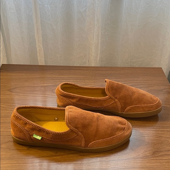 Sanuk Women’s Brown Corduroy Loafers - Picture 2 of 10
